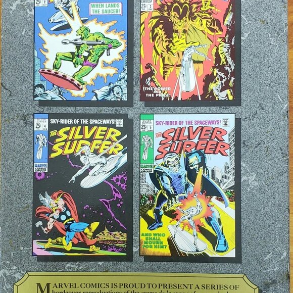 MARVEL MASTERWORKS SILVER SURFER VOL. 15 Nos. 1-5 GOLD FOIL EDITION HC 1990 - Picture 6 of 6